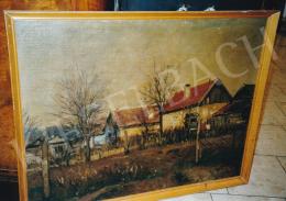Gáll, Ferenc - Houses, oil on canvas, Signed lower right: F. Gall, Photo: Tamás Kieselbach